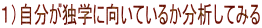 1)自分が独学に向いているか分析してみる
